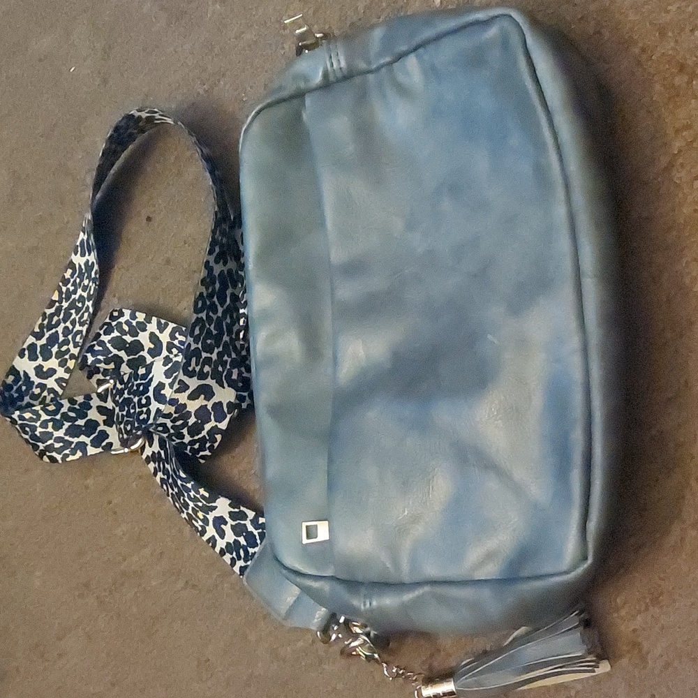 Gray crossbody
